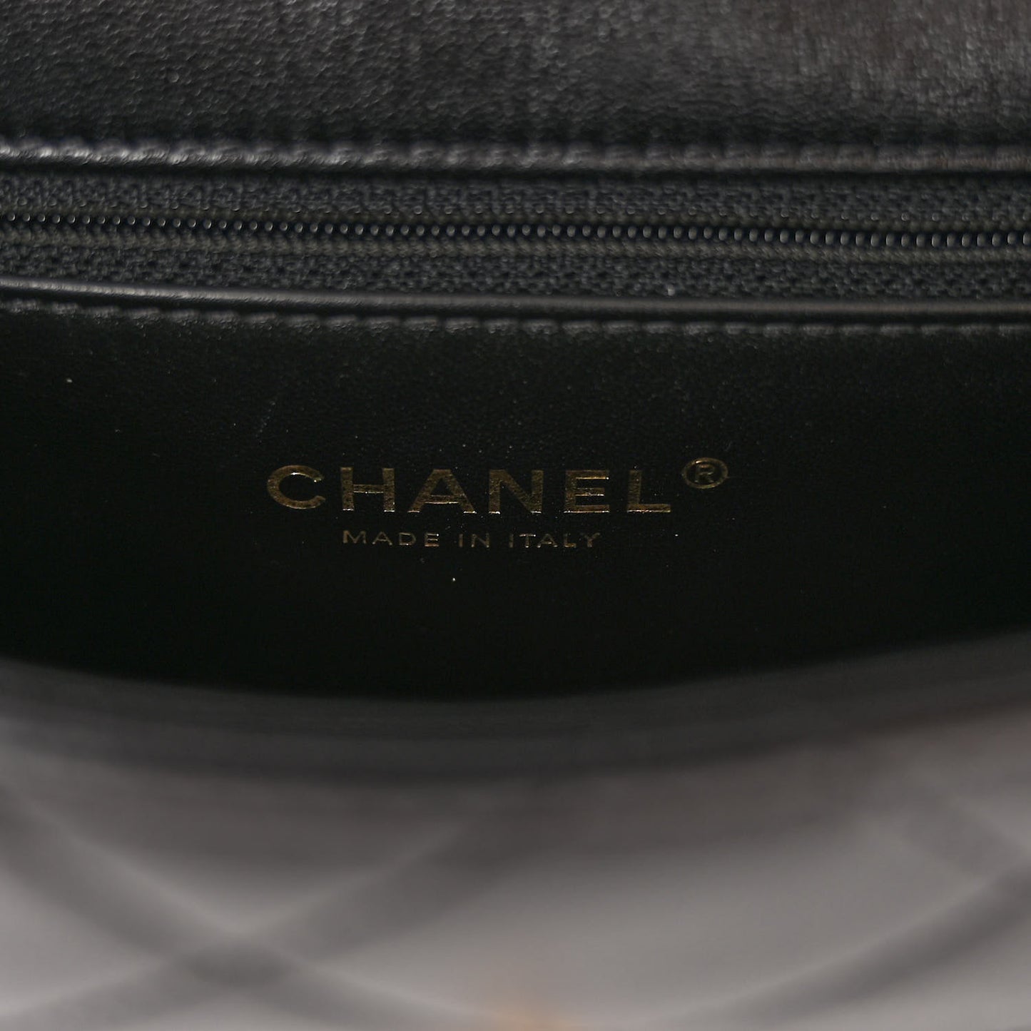 Shiny Lambskin Chain Is More Flap Black