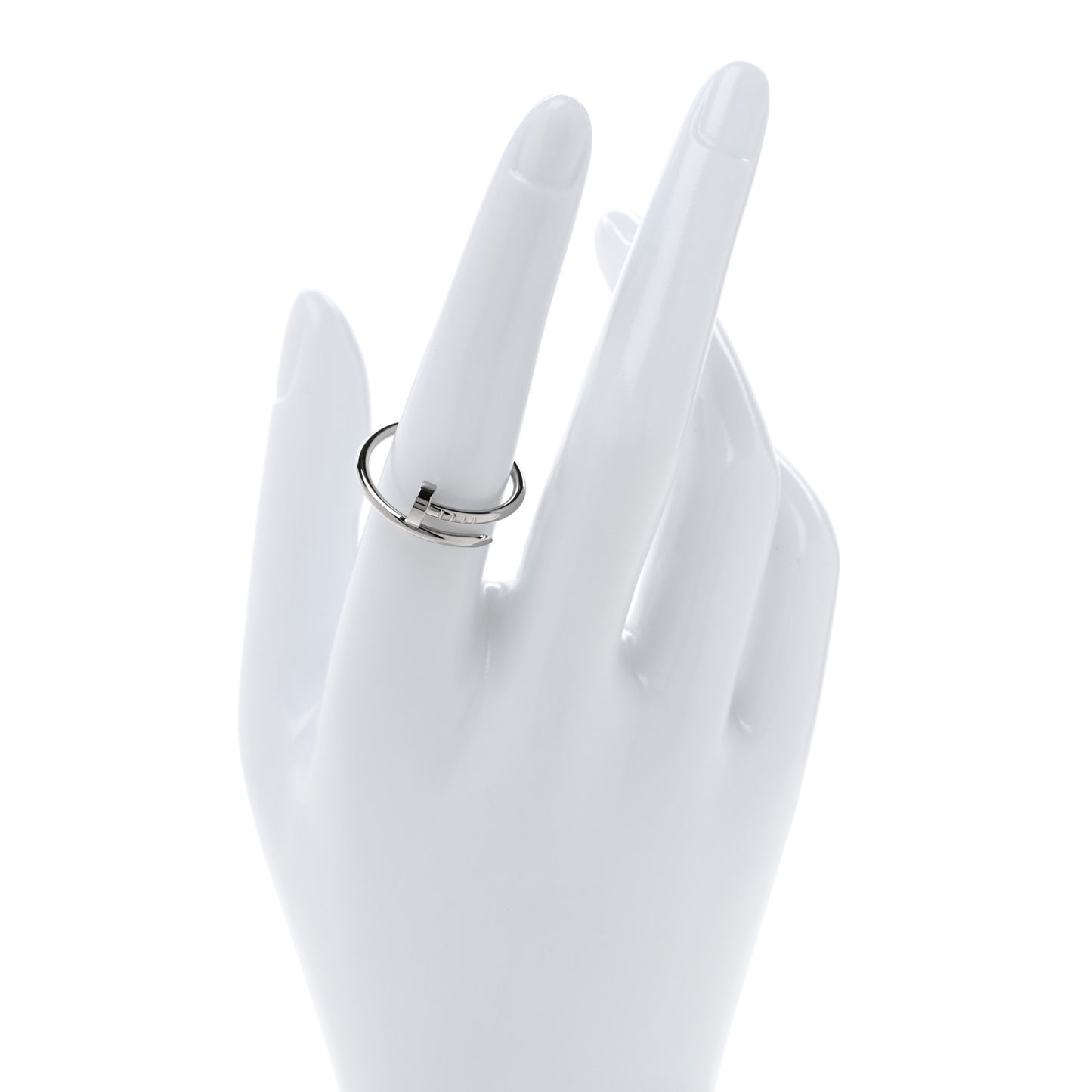 18K White Gold Small Juste Un Clou Ring 57 8