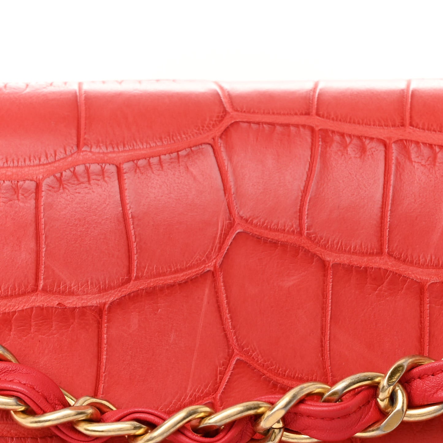 Alligator Jumbo Double Flap Red