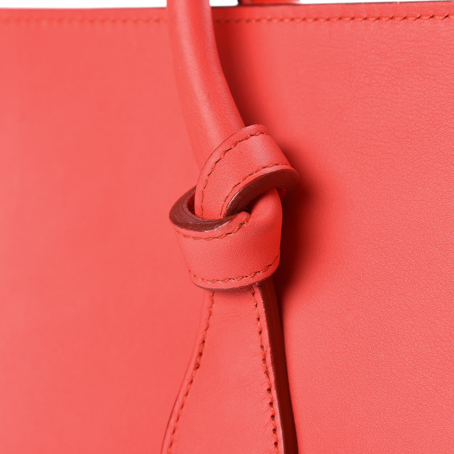 Celine Smooth Calfskin Mini Tie Knot Tote Alizarin 12 of 27
