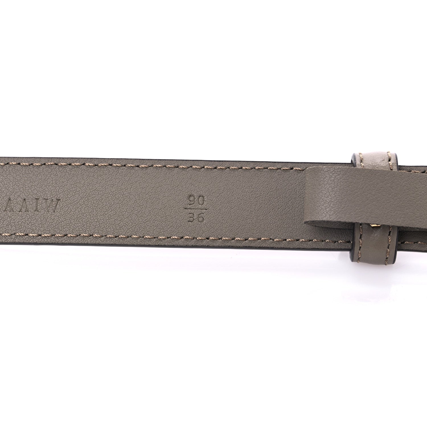 Fendi Vitello King FF 2CM Belt 90 36 Grey 5 of 6