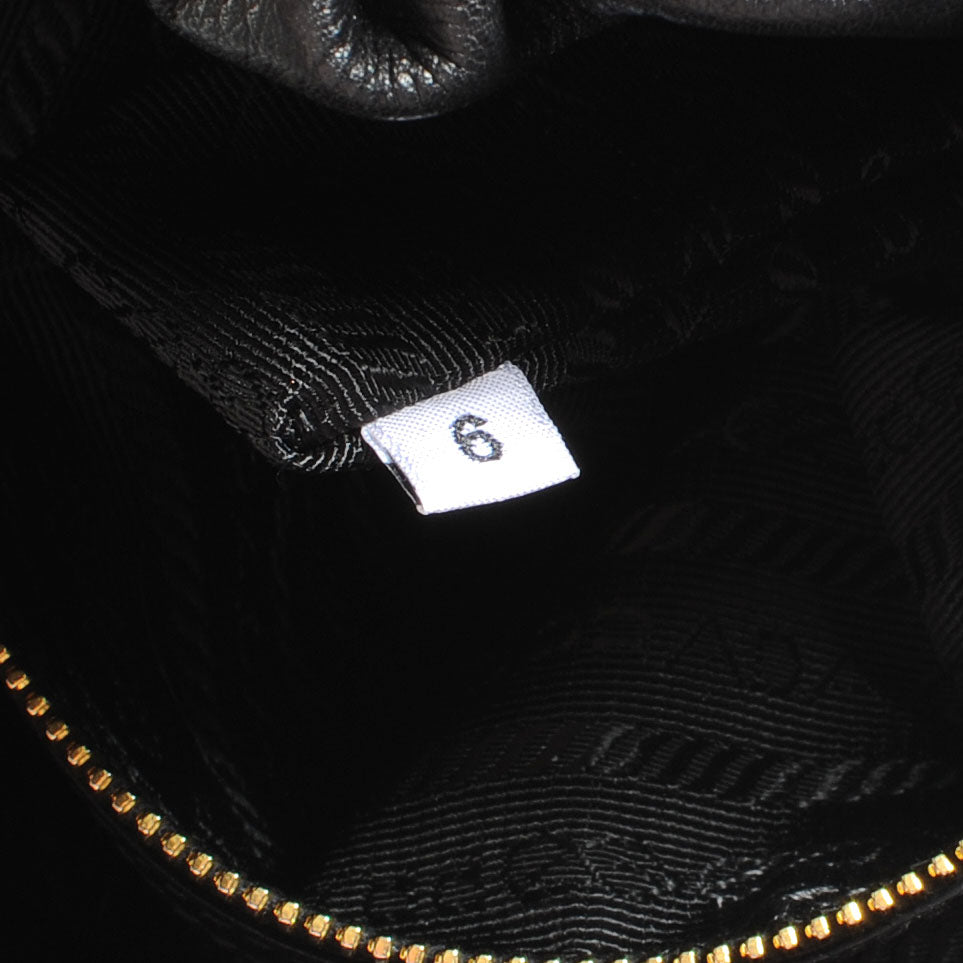 Soft Calf Shopping Tote Nero Black