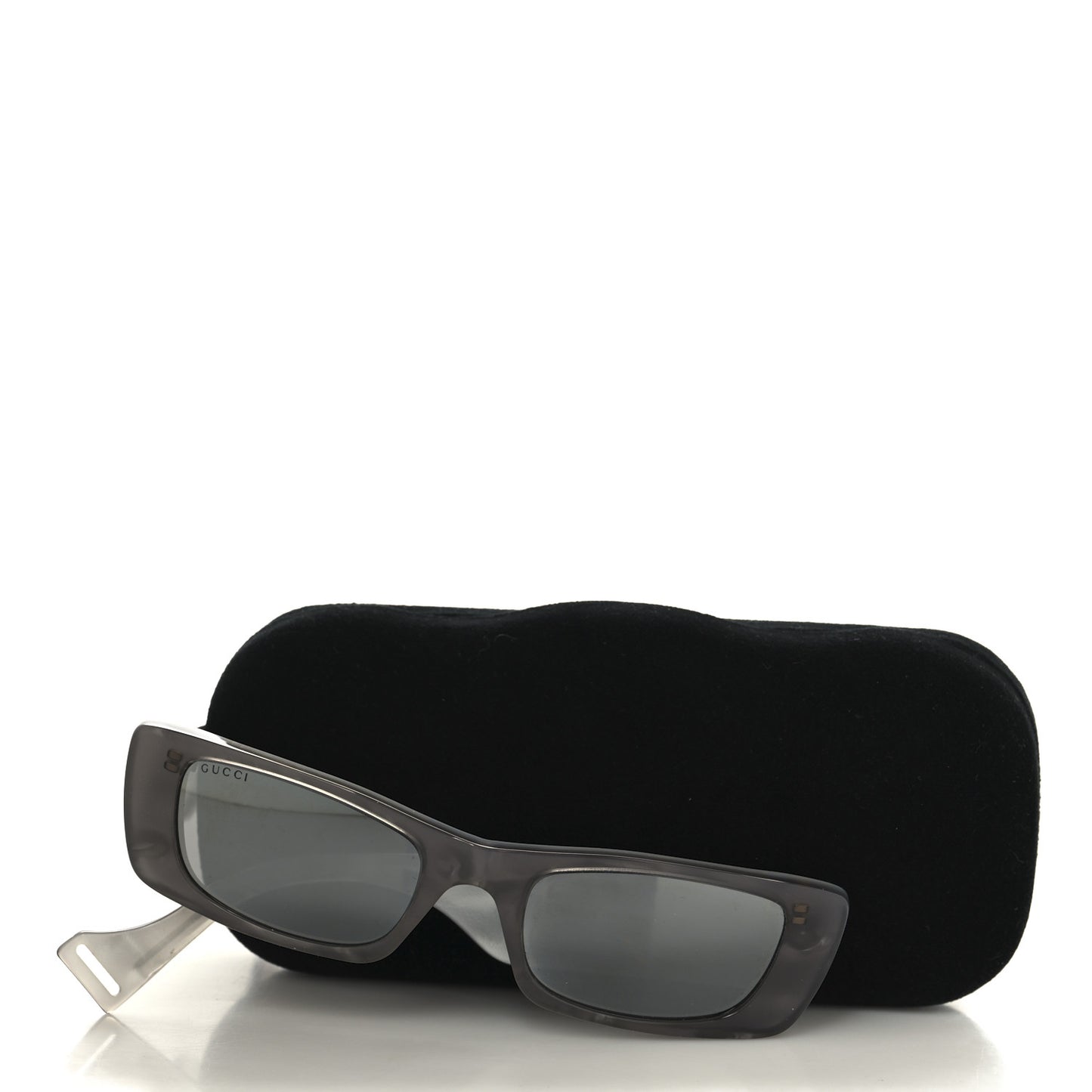 Acetate Rectangular GG0516S Sunglasses Grey Gold