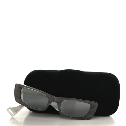 Gucci Acetate Rectangular GG0516S Sunglasses Grey Gold 7 of 7