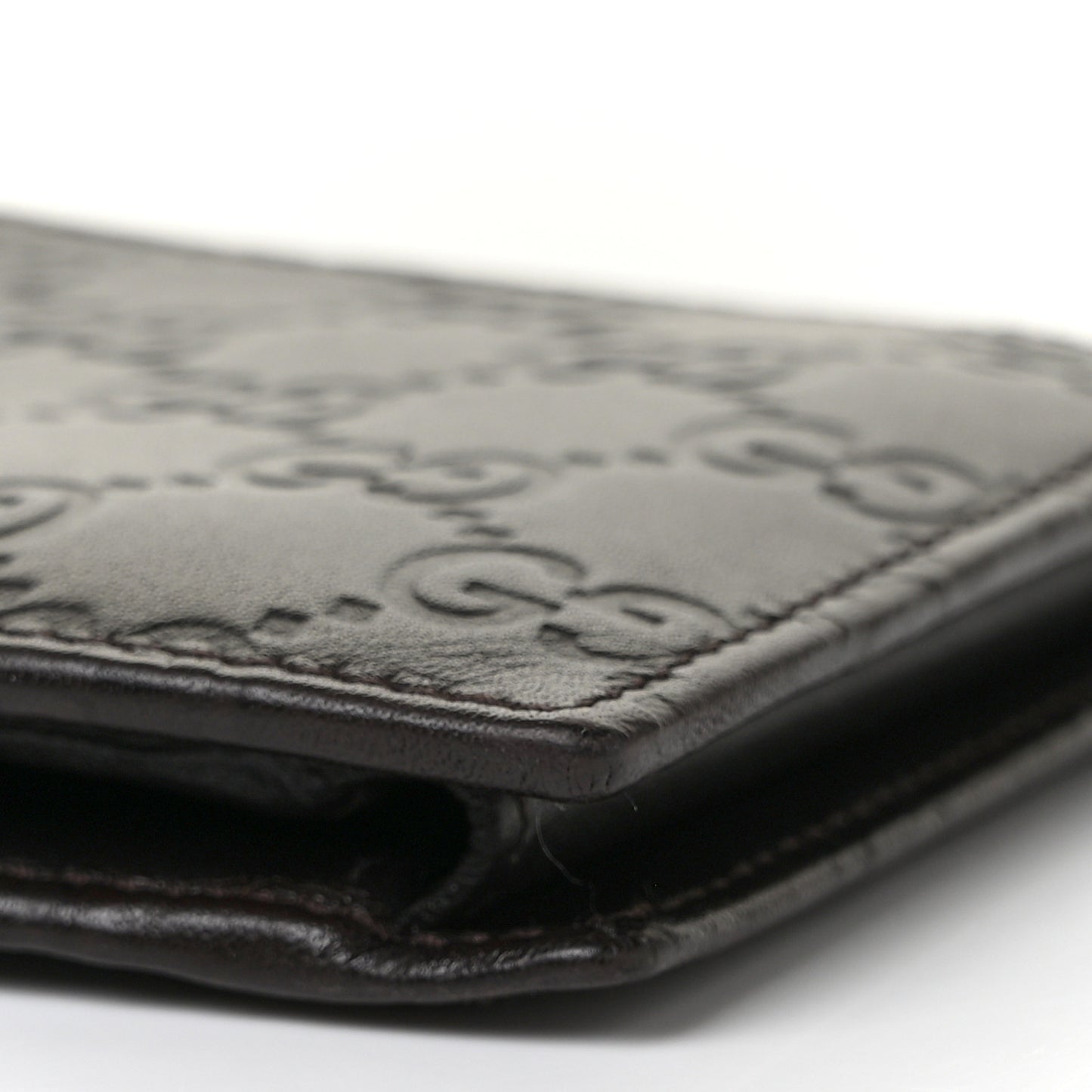 Guccissima Bi-Fold ID Wallet Black