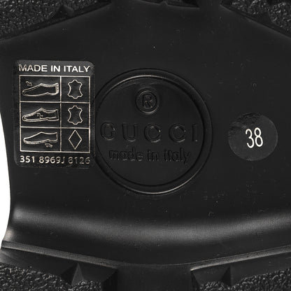 Gucci Magnum Calfskin Womens Horsebit Platform Mules 38 Black 6 of 9