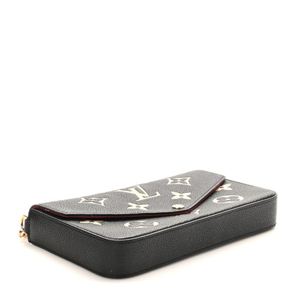 Louis Vuitton Empreinte Monogram Giant Felicie Pochette Black Beige 5 of 11