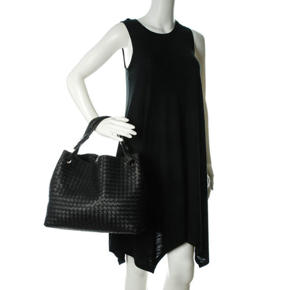 Bottega Veneta Nappa Intrecciato Medium Garda Bag Black 2 of 8