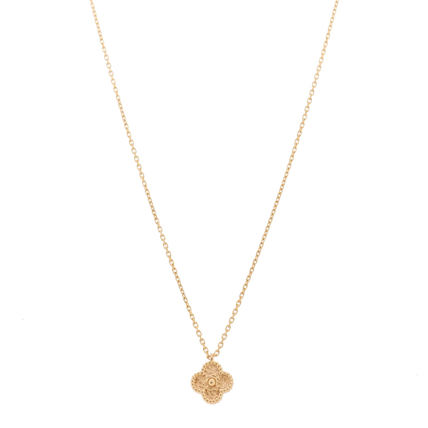 Van Cleef & Arpels 18K Rose Gold Sweet Alhambra Pendant Necklace 1 of 7