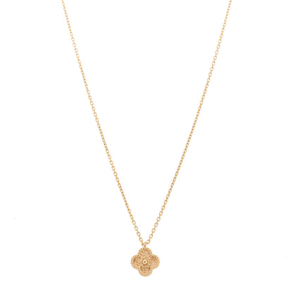 Van Cleef & Arpels 18K Rose Gold Sweet Alhambra Pendant Necklace 1 of 7
