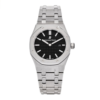 Audemars Piguet Stainless Steel 33mm Royal Oak Quartz Watch Black 67650ST.OO.1261ST.01 1 of 5