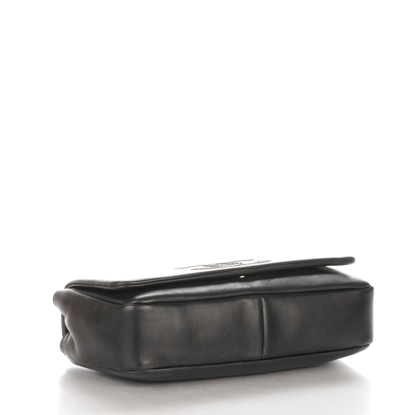 Lambskin Studded CC East West Flap Black