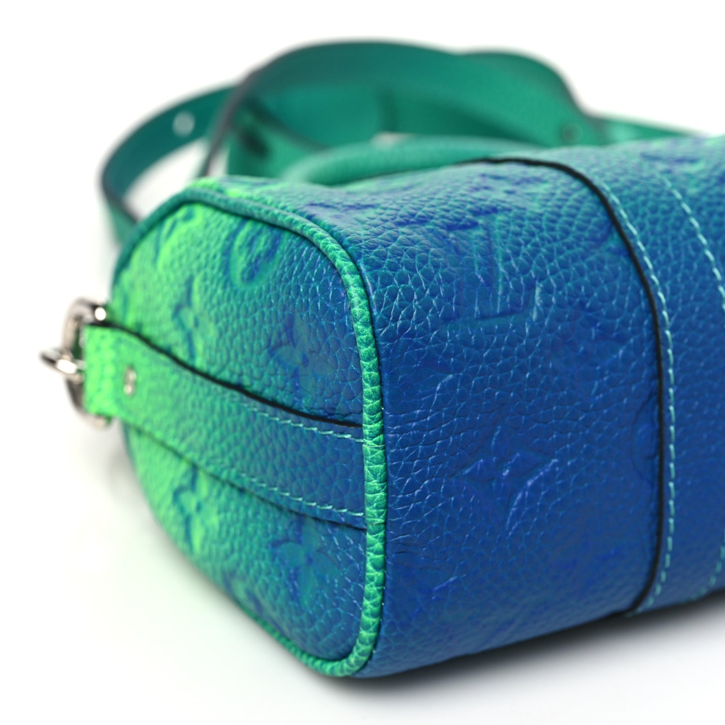 Taurillon Illusion Keepall XS Bleu Vert