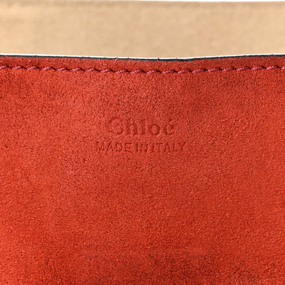 Chloe Suede Smooth Calfskin Drew Shoulder Bag Poppy 6 of 12