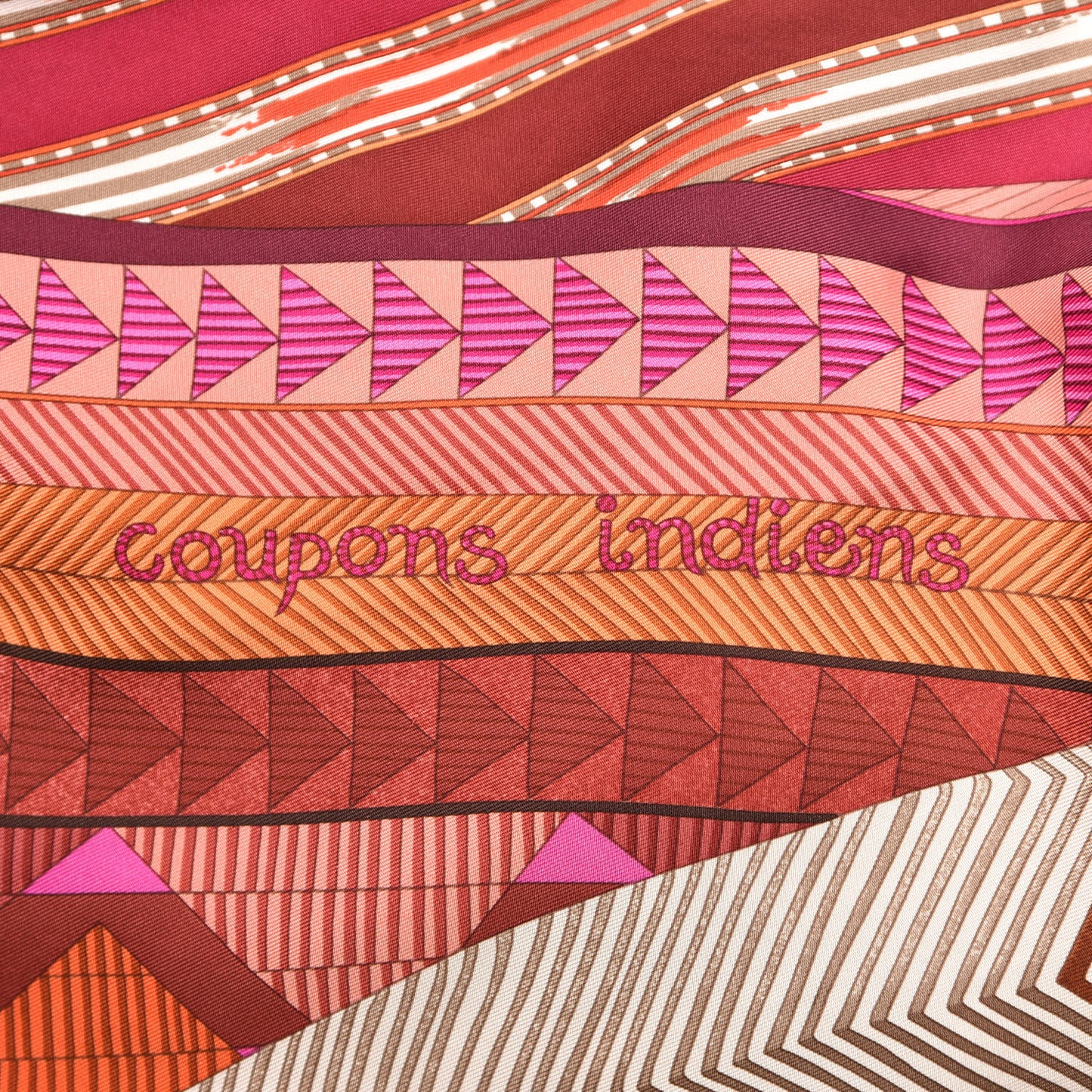 Silk Coupons Indiens Scarf 90