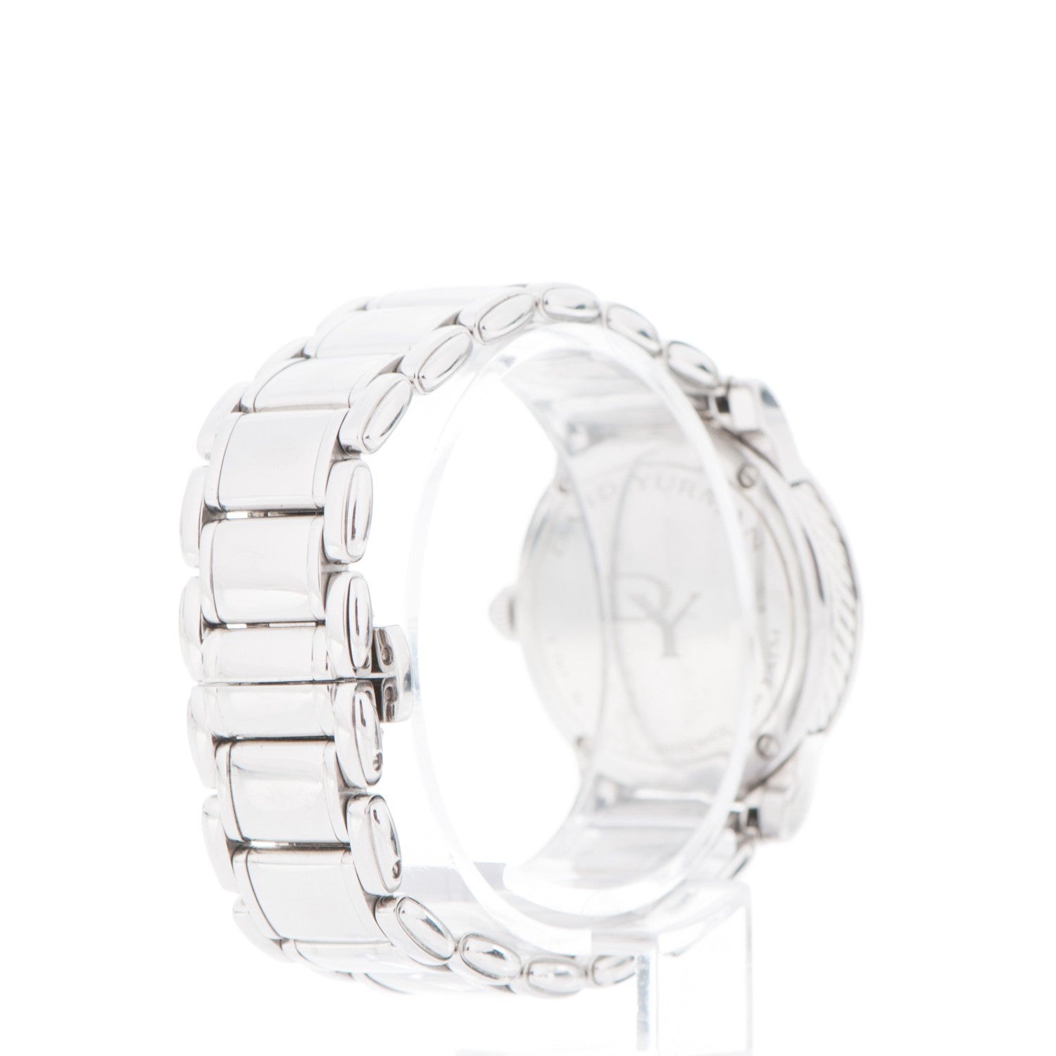 David Yurman Stainless Steel Diamond Bezel Mother of Pearl 30mm Classic Quartz Watch 3 of 6