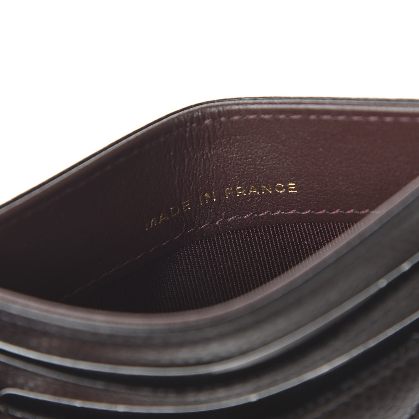 Caviar Quilted Card Holder Black