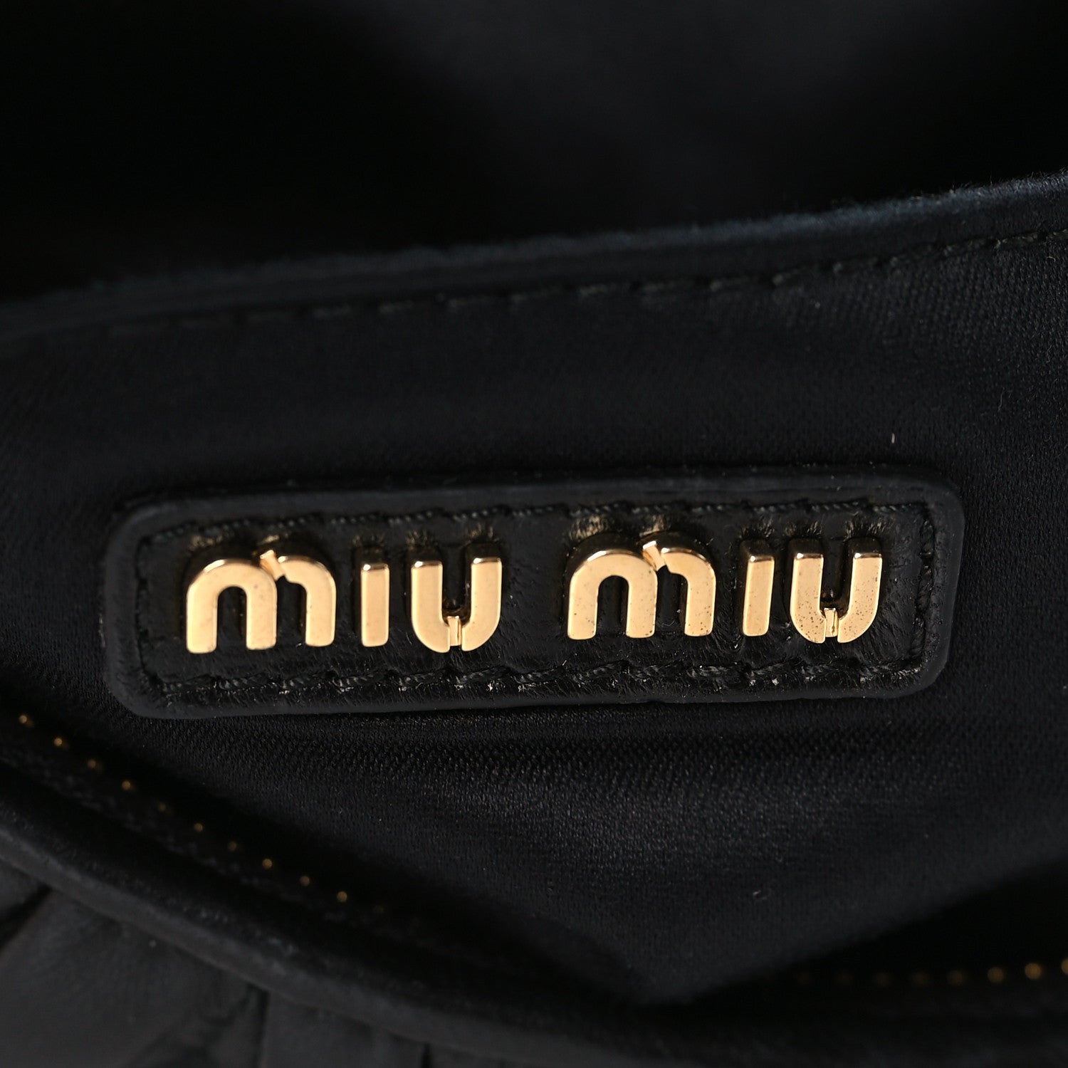 Miu Miu Nappa Matelasse Wander Large Hobo Black 6 of 8