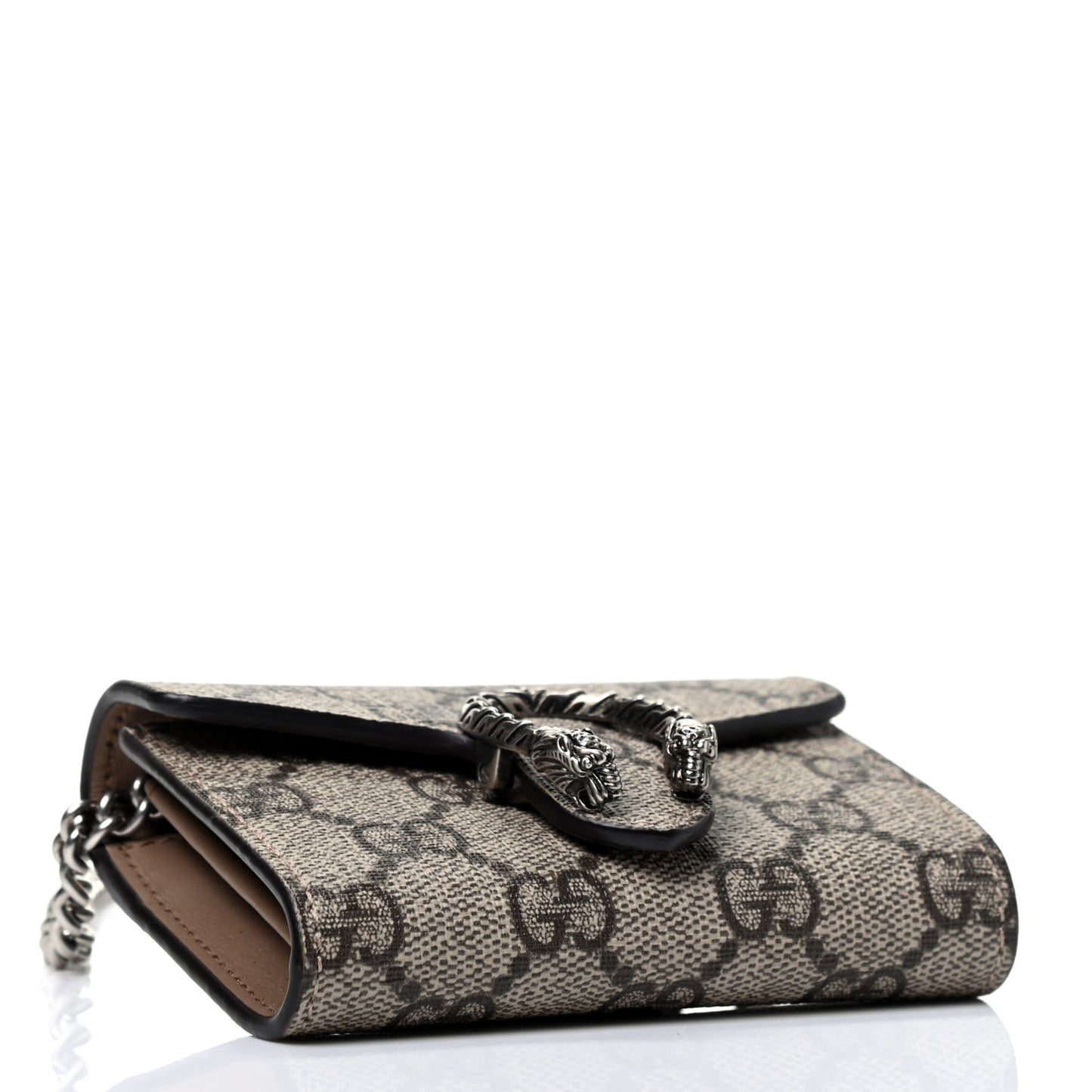 GG Supreme Monogram Dionysus Coin Purse Taupe
