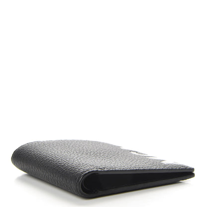 MCM Grained Calfskin Logo Bi-Fold Wallet Black 4 of 6