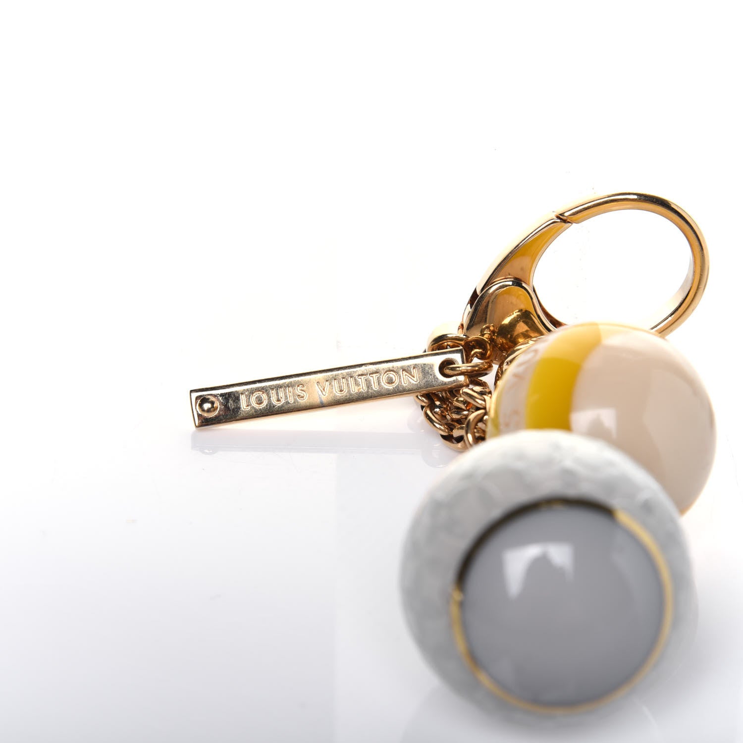 Louis Vuitton Mini Lin Croisette Bag Charm Yellow 3 of 3