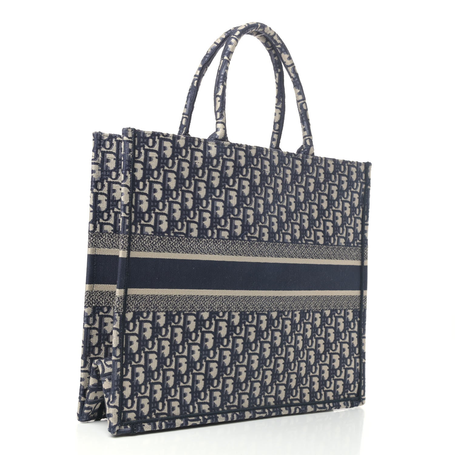 Christian Dior Oblique Book Tote Blue Multicolor 2 of 4