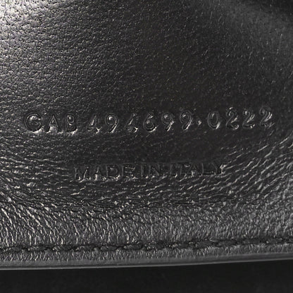 Saint Laurent Sequin Y Quilted Monogram Small Loulou Chain Satchel Black 7 of 10