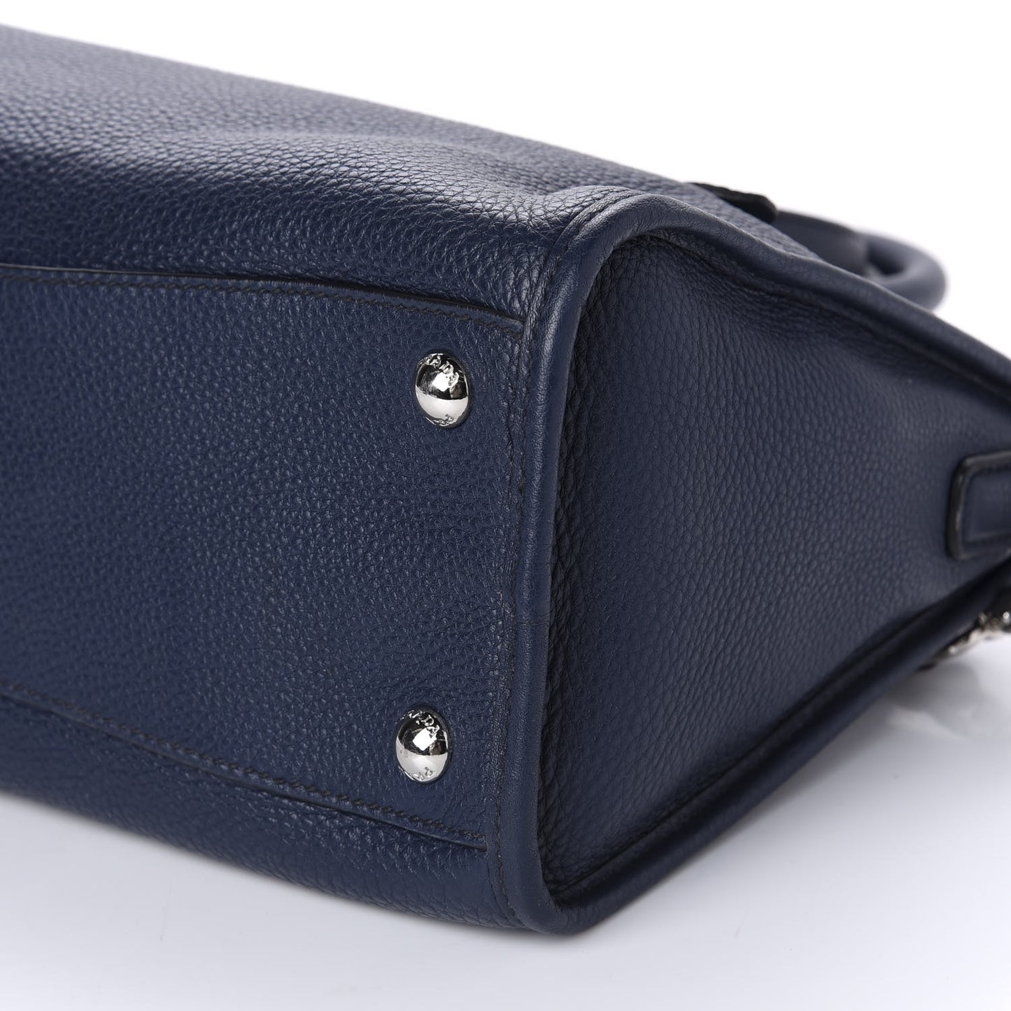 Vitello Daino Shopping Satchel Baltico