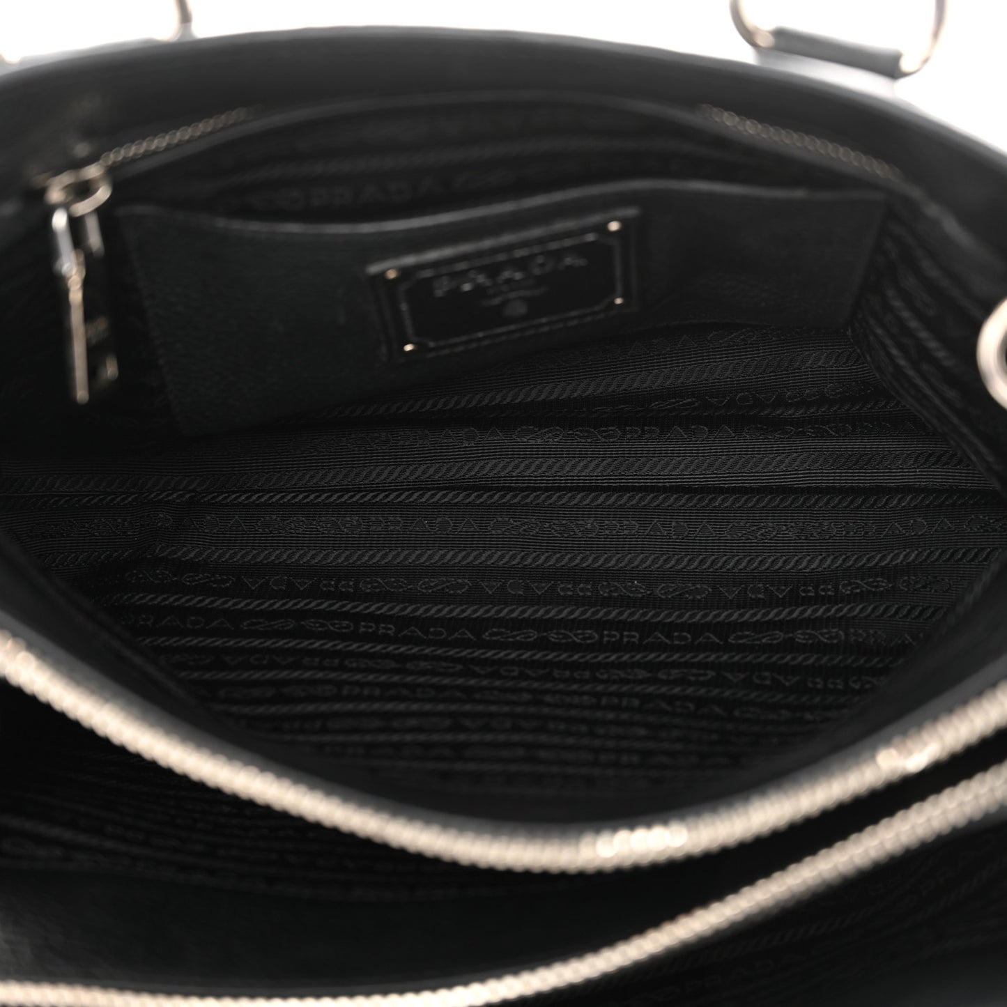 Vitello Phenix Top Handle Bag Black