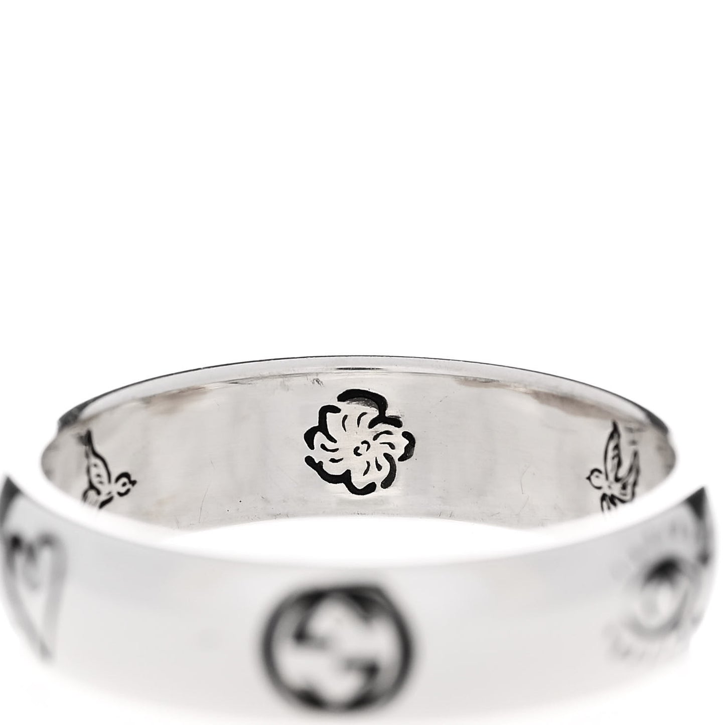 Sterling Silver Blind for Love Band Ring 55 7.25