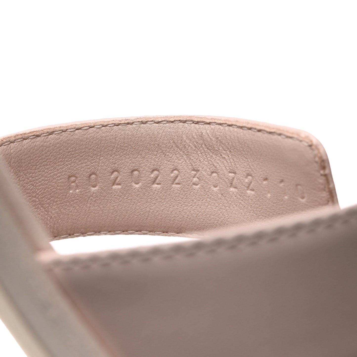 Box Calfskin Oran Sandals 38.5 Rose Pale