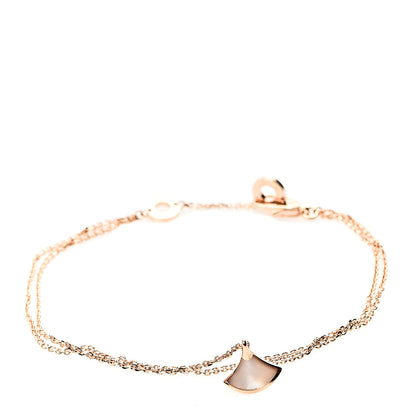 Bulgari 18K Rose Gold Mother of Pearl Divas' Dream Bracelet ML 1 of 4