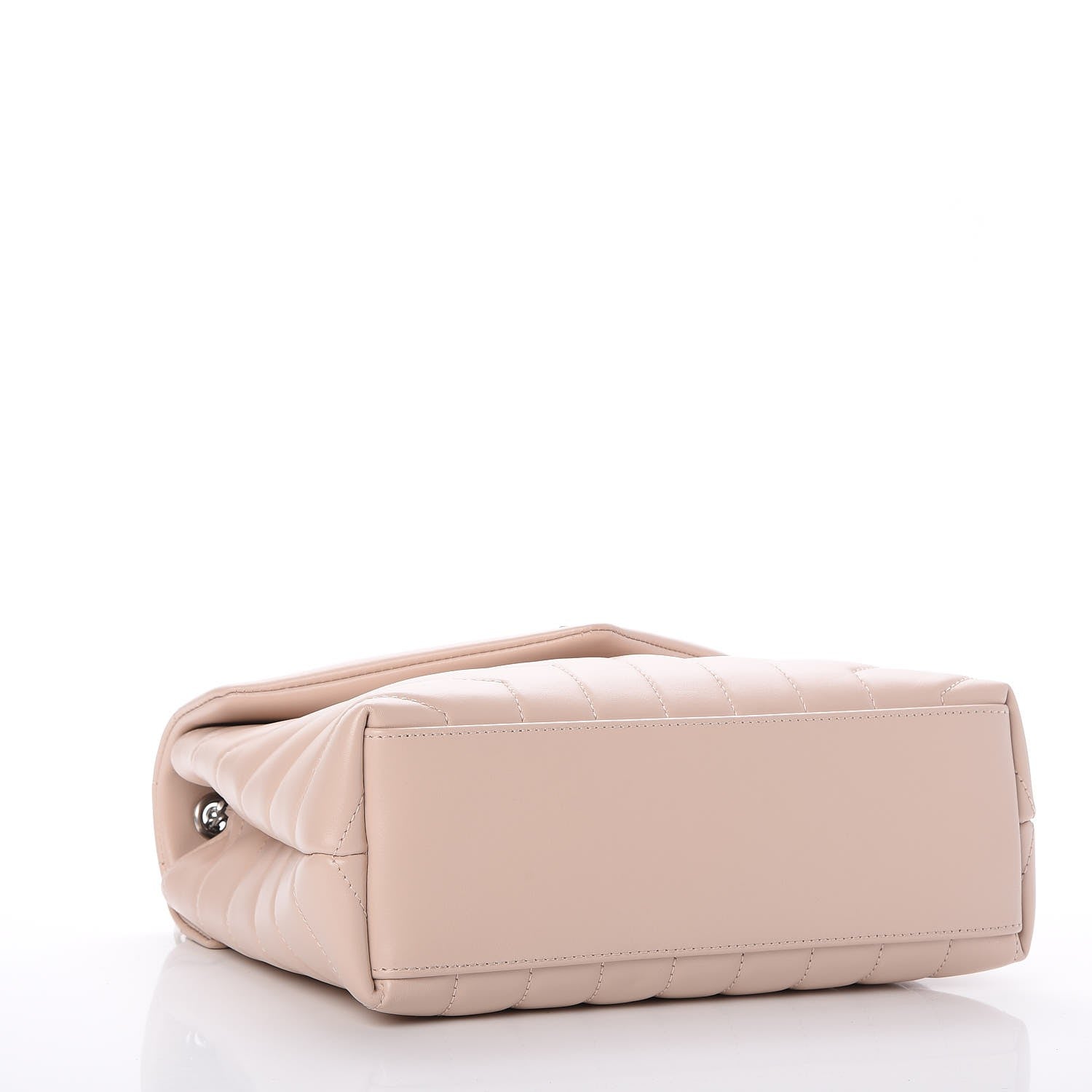 Saint Laurent Calfskin Y Quilted Monogram Small Loulou Chain Satchel Rose Antic 4 of 7