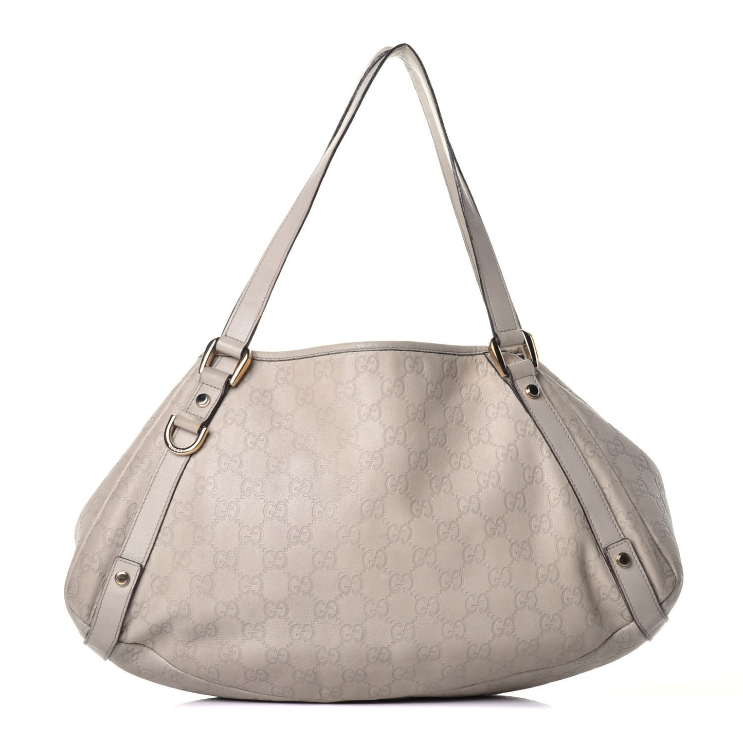Guccissima Medium Abbey Shoulder Bag Off White