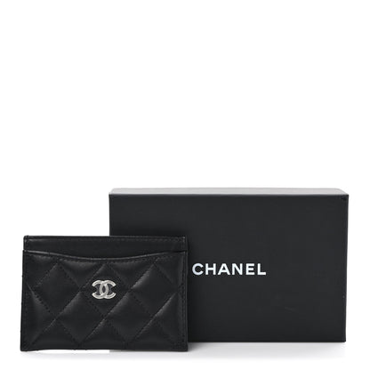 Chanel Lambskin Quilted Card Holder Black 8 of 8