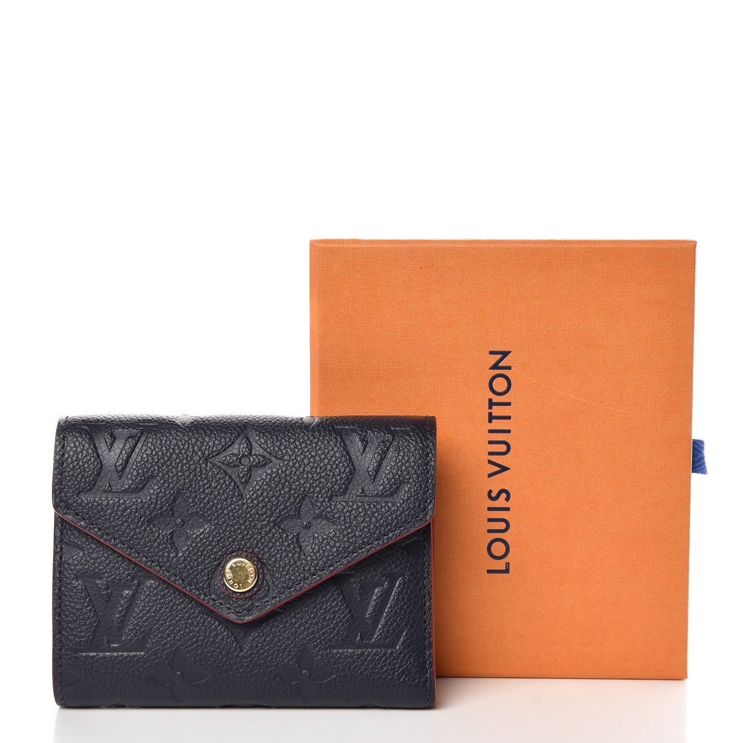 Empreinte Victorine Wallet Marine Rouge