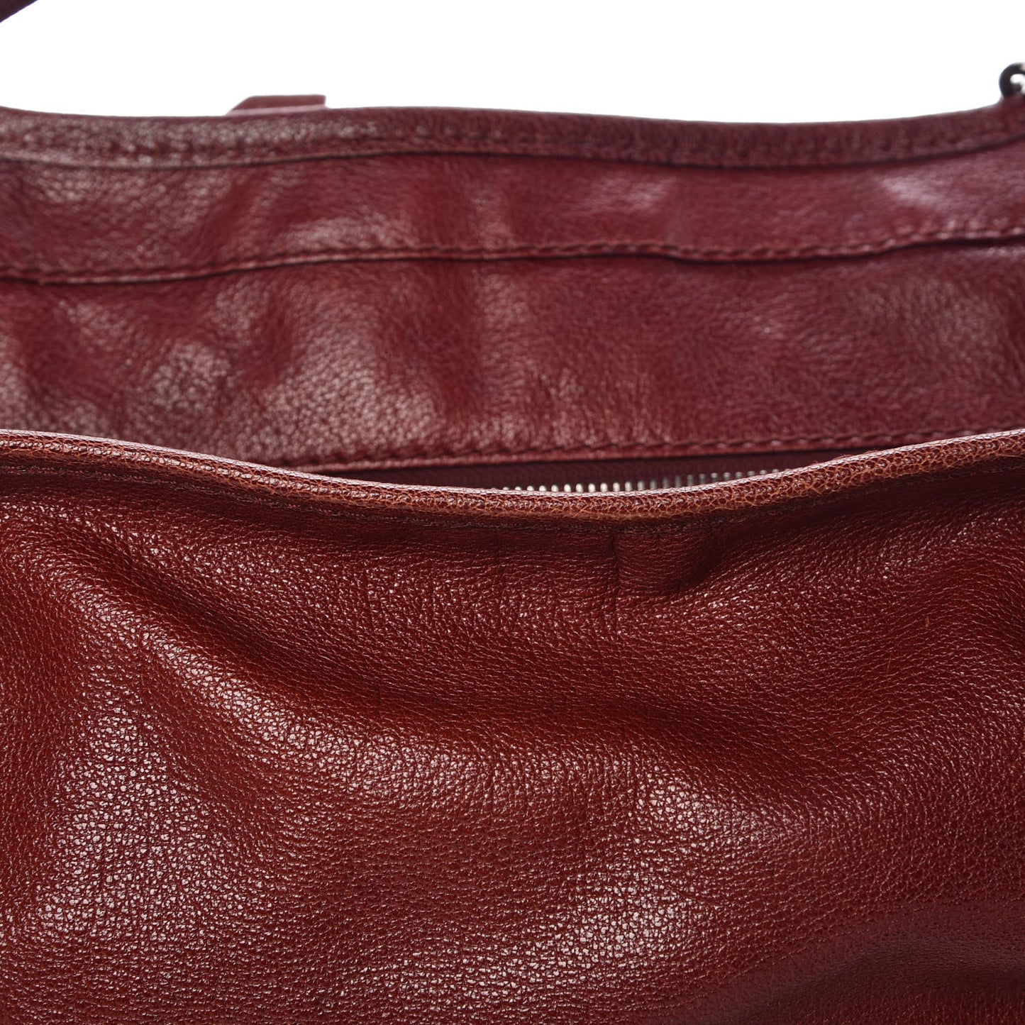 Calfskin Ashmore Tote Burgundy