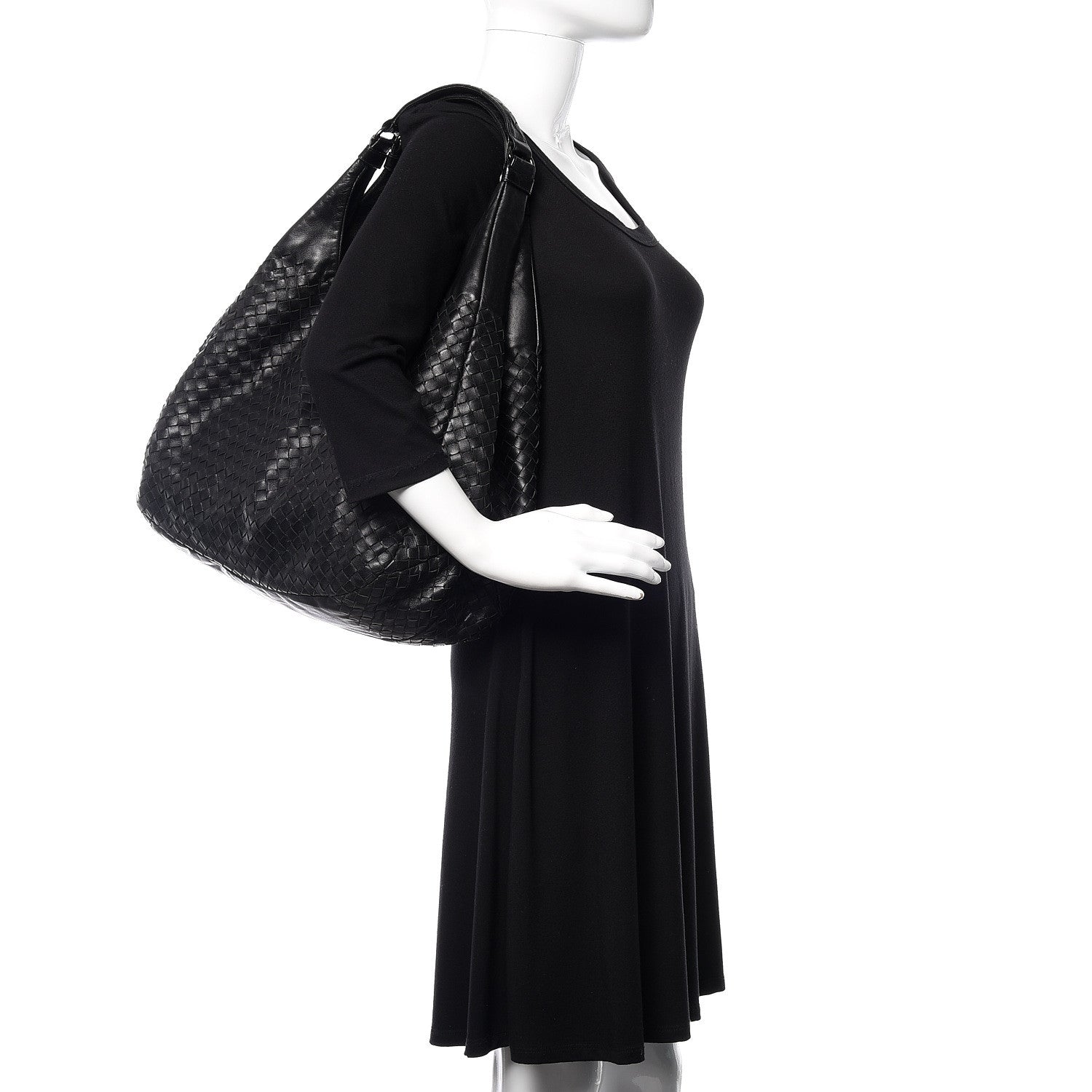Bottega Veneta Nappa Intrecciato Large Campana Black 2 of 17