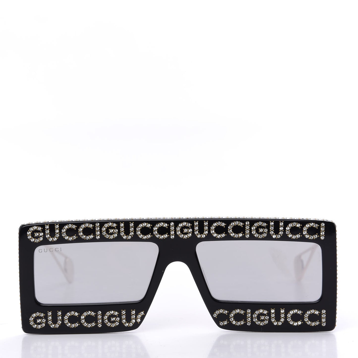 Acetate Crystal Mask-Frame Sunglasses GG0431S Black