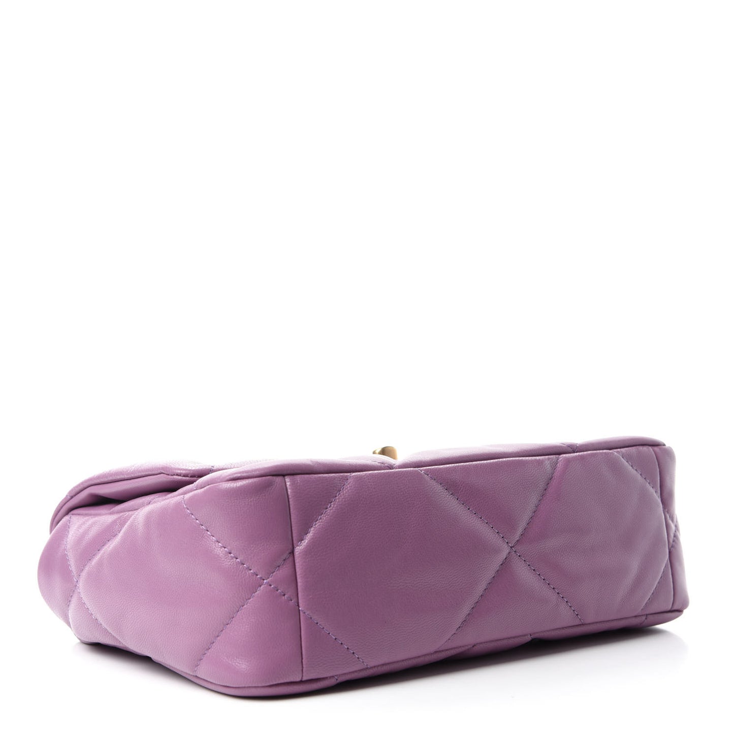 Goatskin Quilted Medium 19 Flap Violet Purple