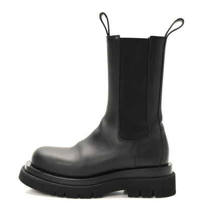 Bottega Veneta Calfskin The Lug Chelsea 55mm Boots 37.5 Black 1 of 8