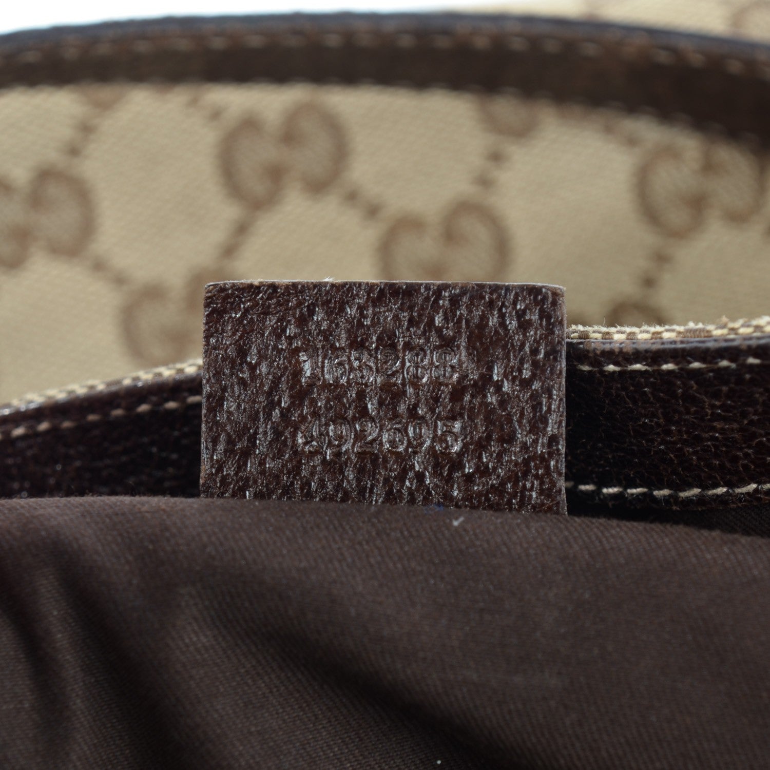Gucci Monogram Medium Charmy Shoulder Bag Brown 12 of 14