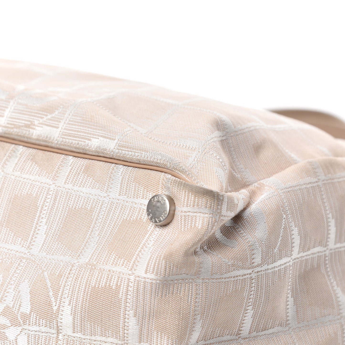 Nylon Medium Travel Tote Beige