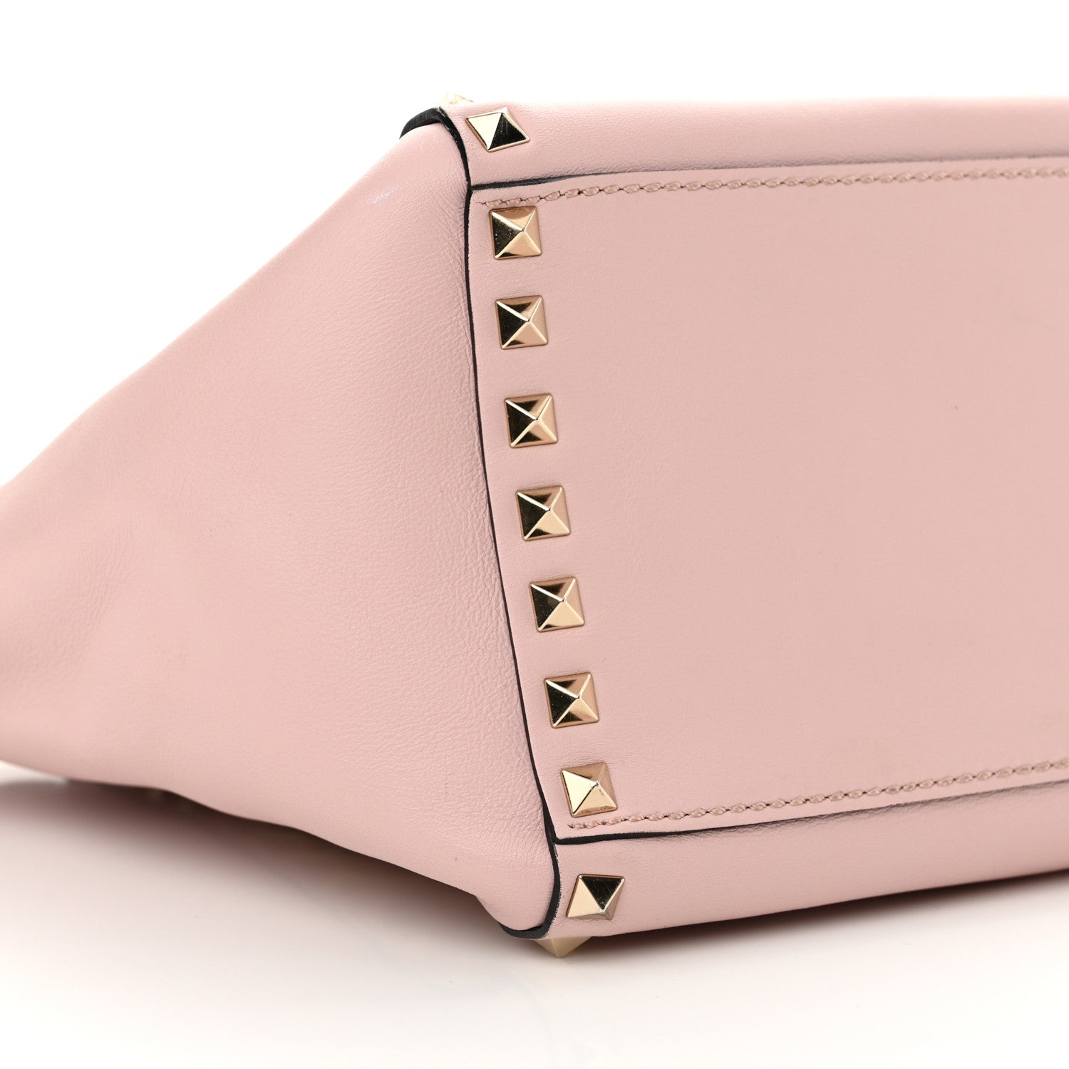 Valentino Garavani Vitello Small Rockstud Double Handle Tote Water Rose 8 of 13