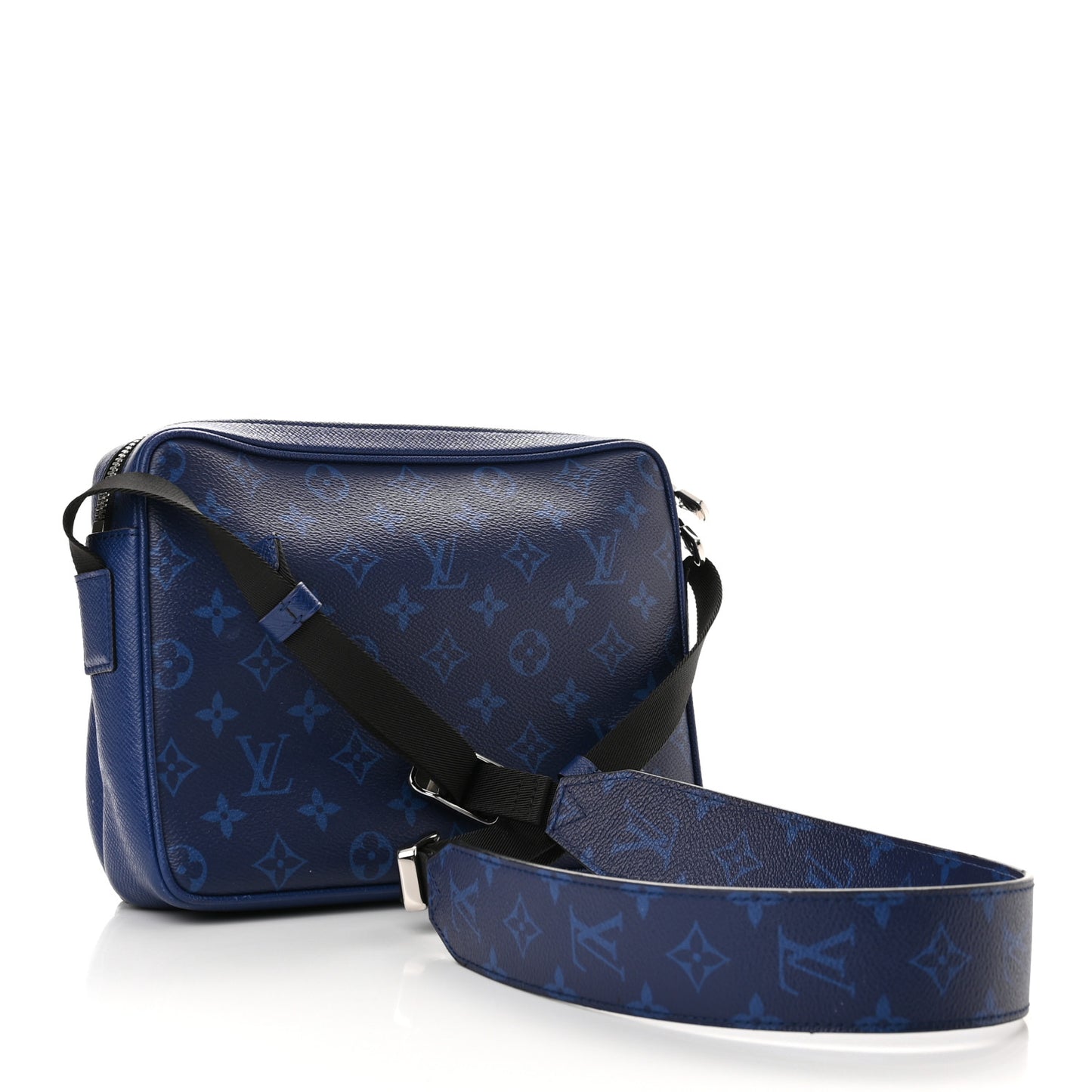Taiga Monogram Outdoor Messenger Cobalt