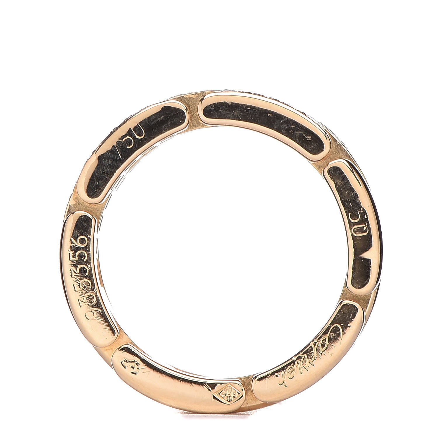Cartier 18K Yellow Gold Diamond Maillon Panthere Ring 50 5.25 5 of 6