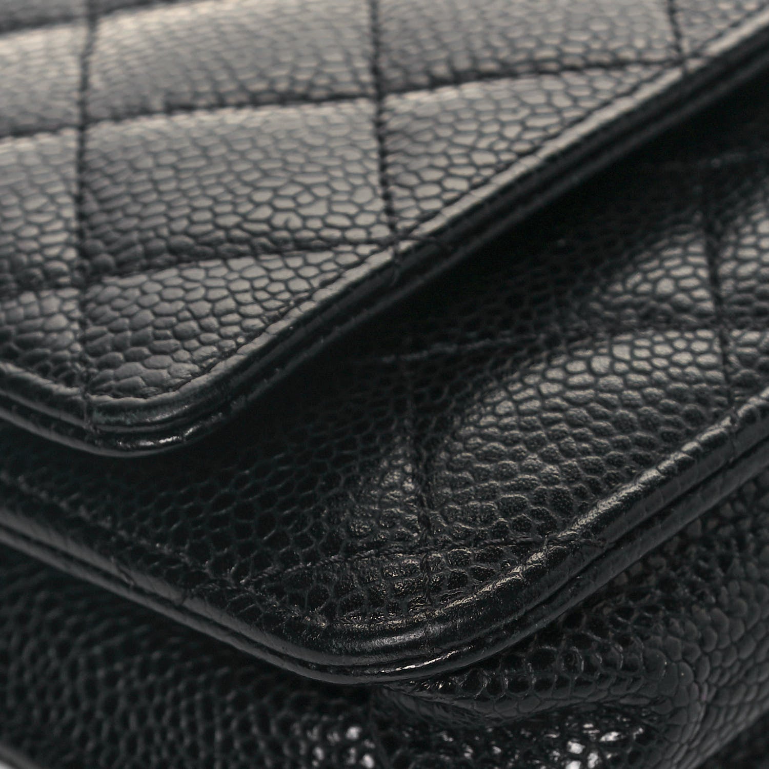 Chanel Caviar Quilted Wallet On Chain WOC Black 10 of 16
