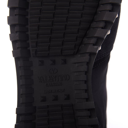Valentino Garavani Suede Nylon Camouflage Womens Soul Rockstud Sneakers 35 Black 8 of 10
