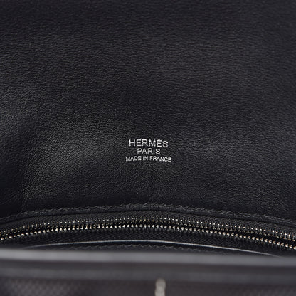 Hermes Veau Swift Perforated Sac Berline 28 Black 6 of 12