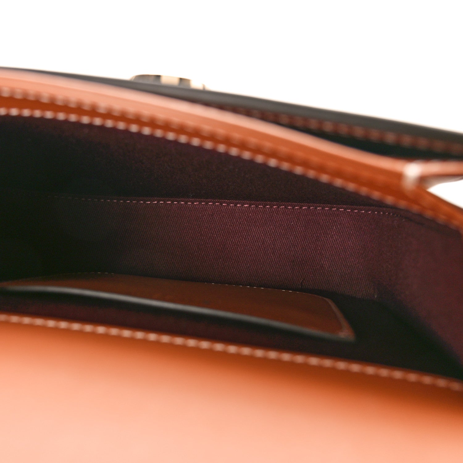 Burberry Calfskin Check Small Elizabeth Bag Briar Brown 5 of 9
